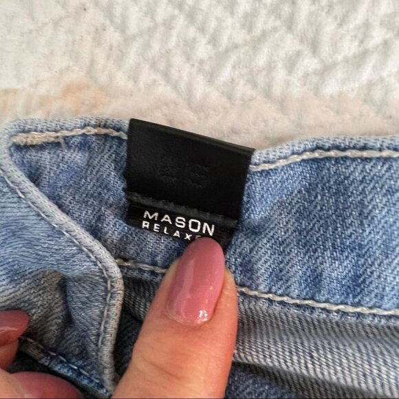 𝅺vince Mason Ombre Relaxed Fit Light Denim Jeans Size 25 - Picture 6 of 7